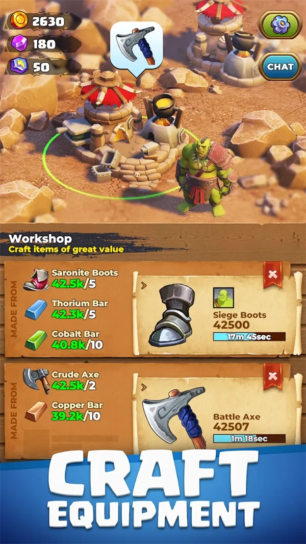 矿石工艺兽人采矿营地内置修改器版 V1.2 安卓版