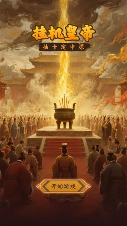 挂机皇帝抽卡定中原宣传图
