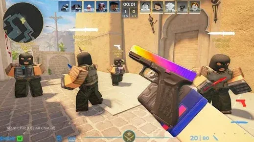 方块射击游戏宣传图